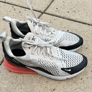 Men’s Nike Air Max 270 | Light Bone Hot Punch Black | Sz 10.5